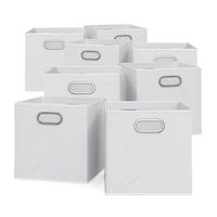 FALTBOX Weiß 30 x 30 cm 8er Set - Weiß, Wellpappe (30/30cm) - Vicco
