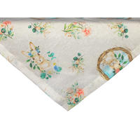 KISSENHÜLLE Hase Josefine romantisches Landhaus Design Kaninchen Alloverdruck 30/50 cm - Multicolor/Weiß, Textil (80/80cm) - beties Heimtextil