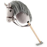 HOBBY-HORSE Steckenpferd Grau Größe M mi - Grau, Textil (35/79cm) - Bieco Spielwaren