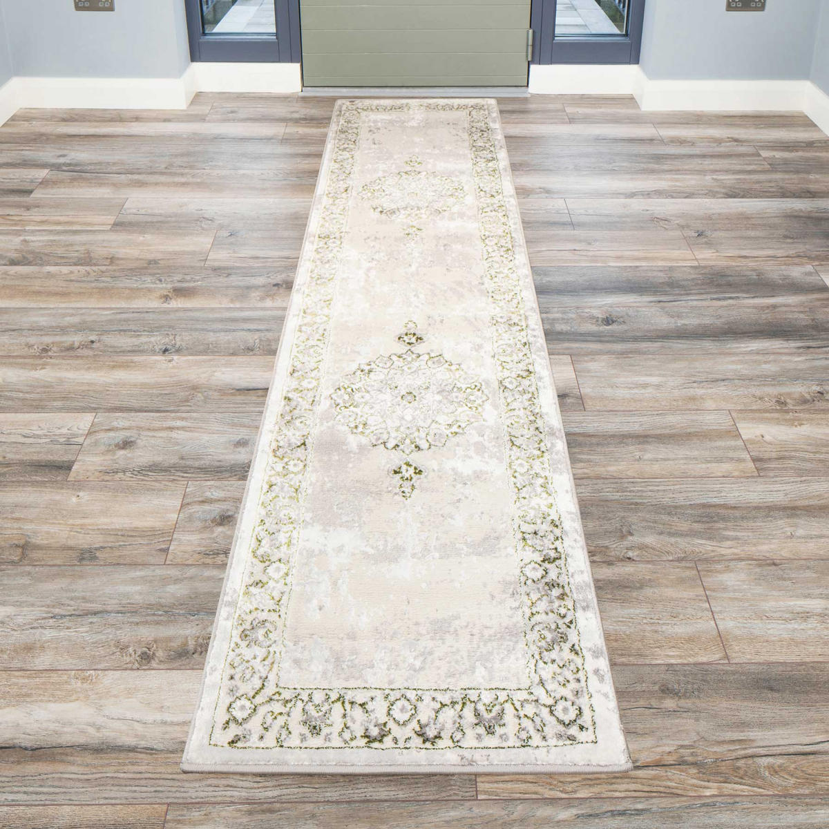 WEBTEPPICH Victoria Olivgrün - Olivgrün, Textil (120/170cm) - Kukoon Rugs