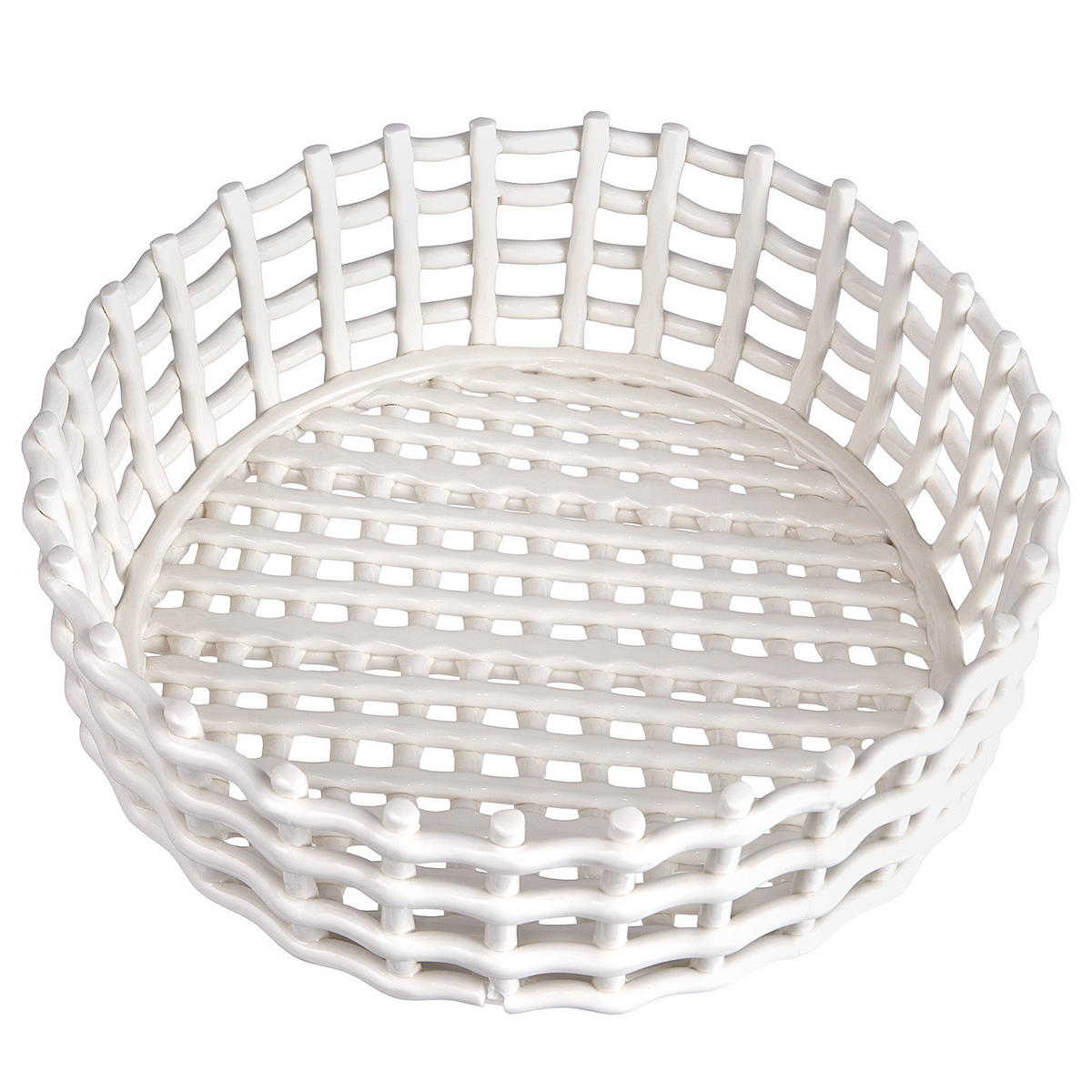 KORB Craft - Weiß, Keramik (28/28/10cm) - Butlers