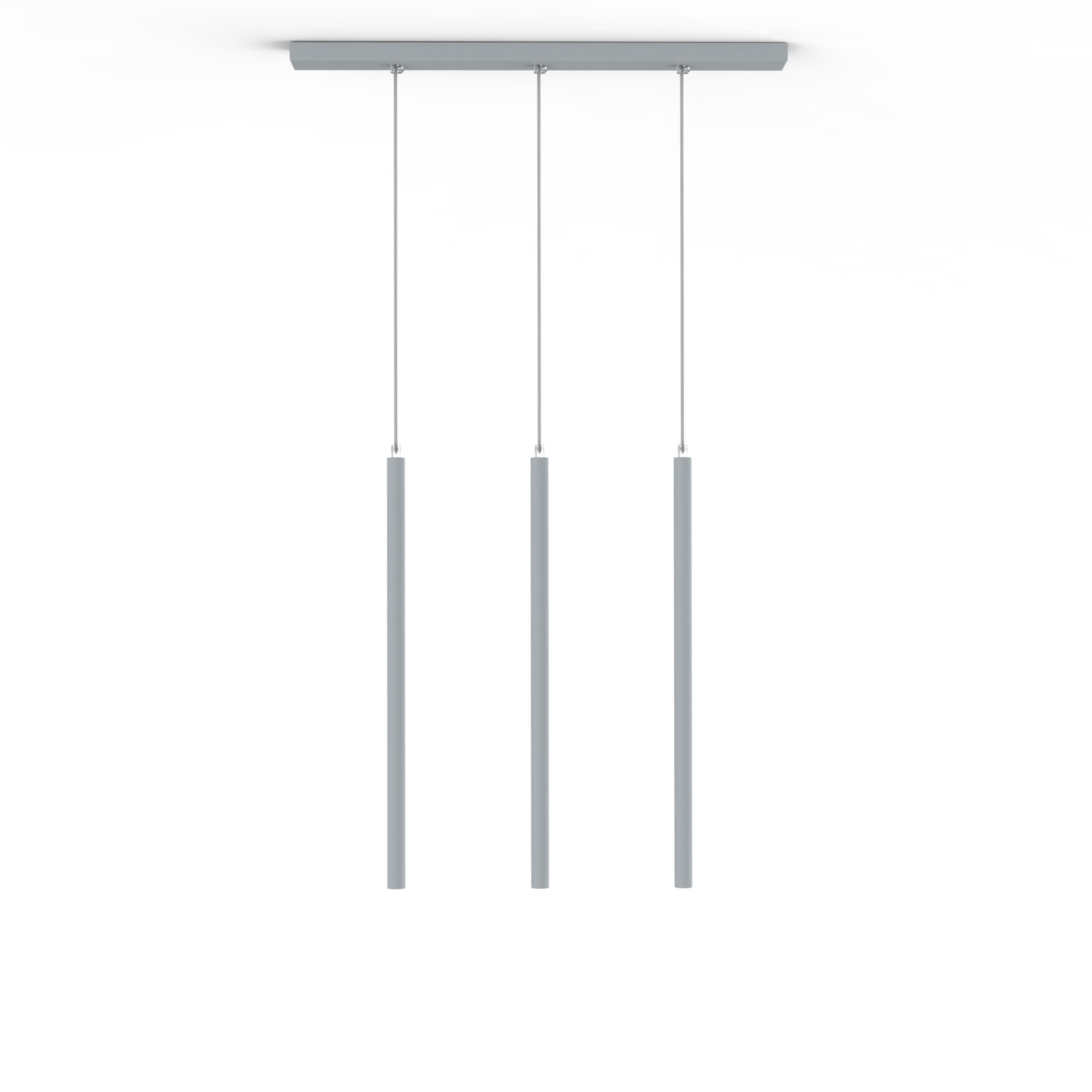 Lumicom Led-Hängeleuchte Grau 70x60x6 cm