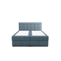 BOXBETT KIDA mit Matratze H3, Bonell und Topper 160x200 Curio 74 - Blau, Textil (160/200cm) - Bedante