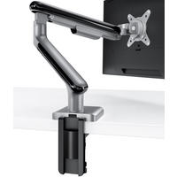 MONITORHALTERUNG, Schwarz, Tischhalterung für 1 Monitor 17"-32", VESA 75x75mm, VESA 100x100mm - Weiß, Kunststoff/Metall (55.9/11.5/60cm) - Desktronic