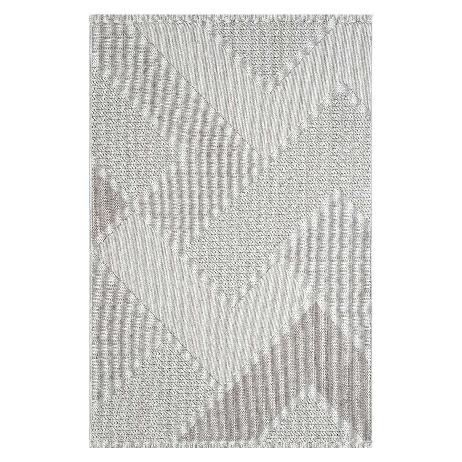 KURZFLOR-TEPPICH Lindo 8877 Grün 80x150 cm - Creme, Textil (80/150cm) - carpet city