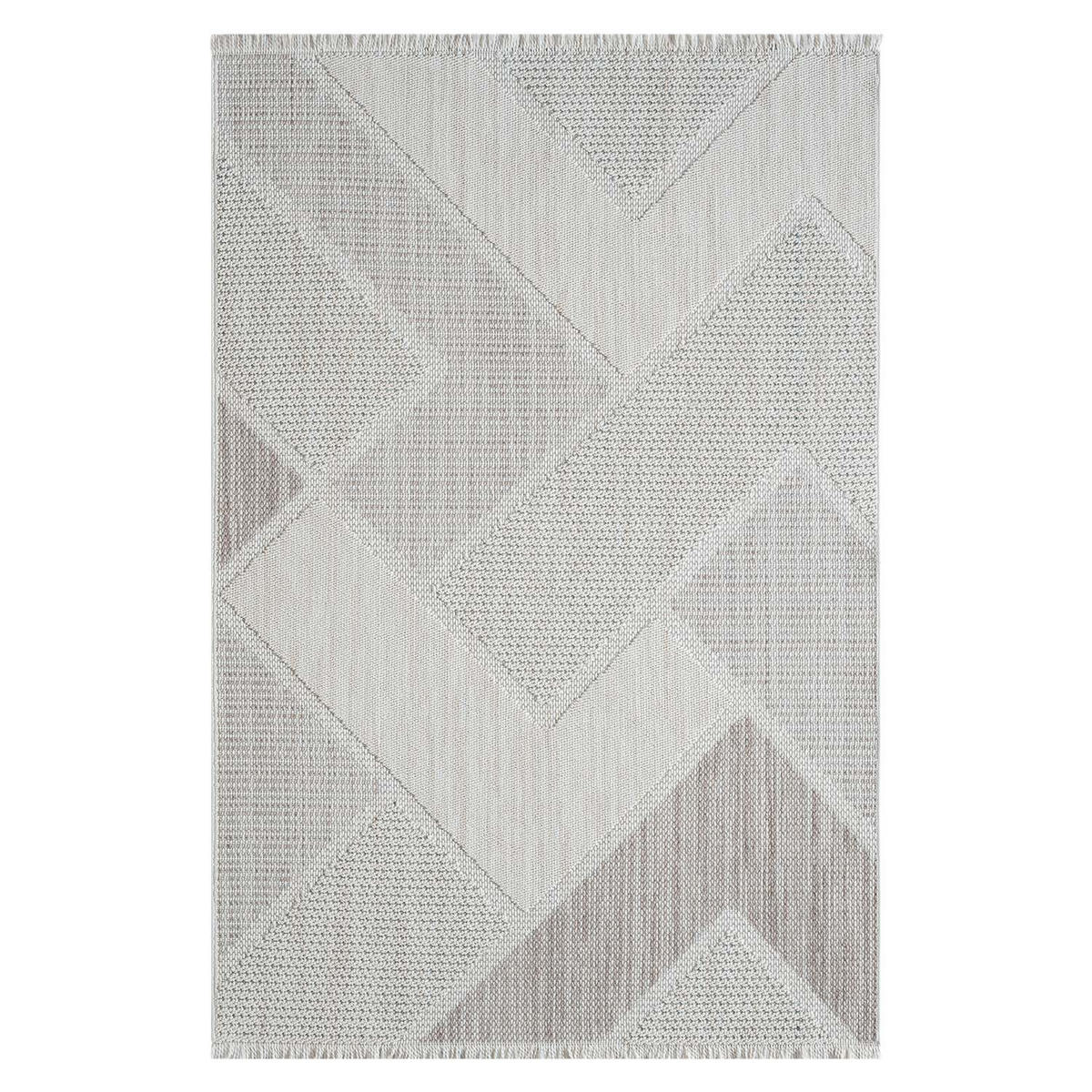 KURZFLOR-TEPPICH Lindo 8877 Grün 200x290 cm - Creme, Textil (200/290cm) - carpet city