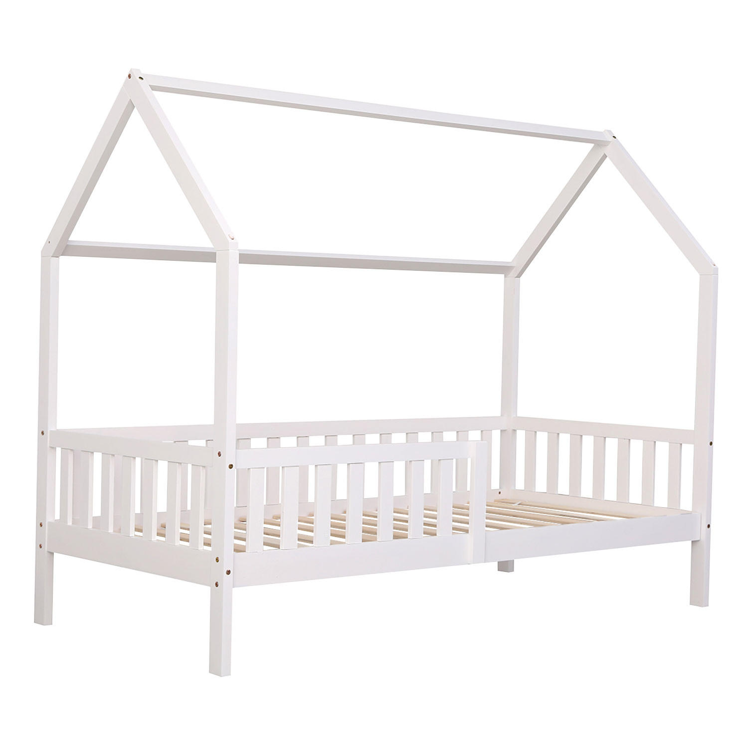 KINDERBETT Marceau Weiß 190/90 cm - Weiß, Holz - Happy Garden