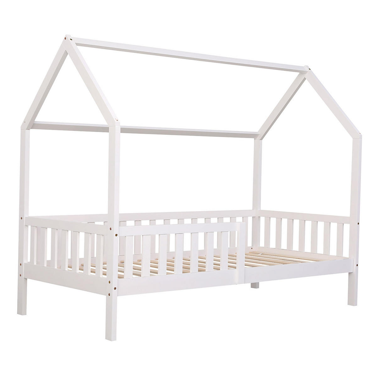 KINDERBETT Marceau Weiß 190/90 cm - Weiß, Holz - Happy Garden