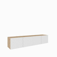TV-SCHRANK Cali 200 cm (2x100) viertürig, artisan, weiß - Eiche Artisan/Weiß, Kunststoff (200/41/40cm) - Margaret Hadas24