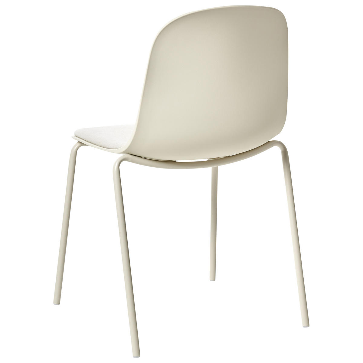 KONFERENZSTUHL 2er-Set Hellbeige Dorr - Beige, Kunststoff (50/85/54cm) - Beliani