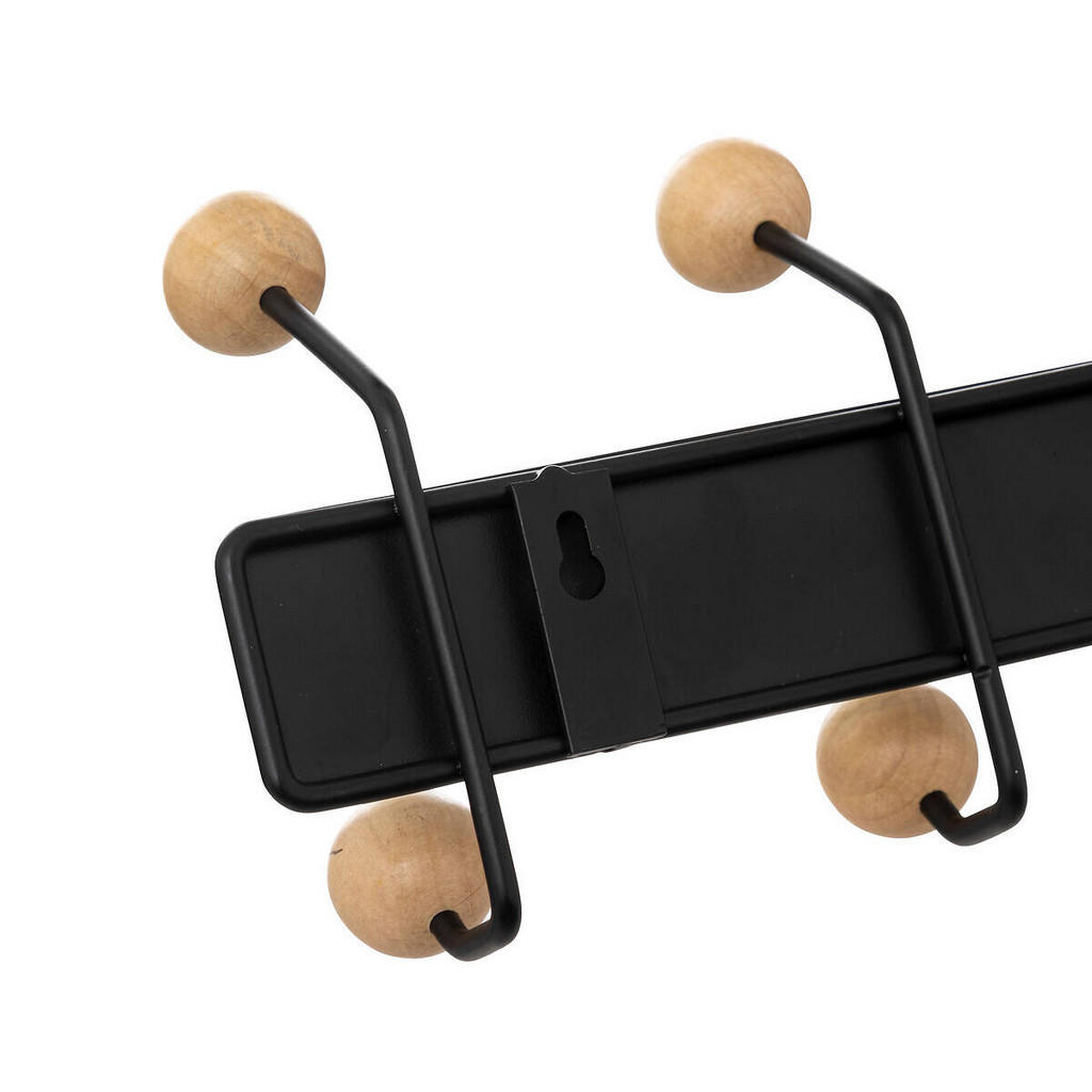 Thumbnail - Wandhaken, Schwarz, Metall, 7.5x14x44 cm, Garderobe, Garderobenleisten & Garderobenhaken