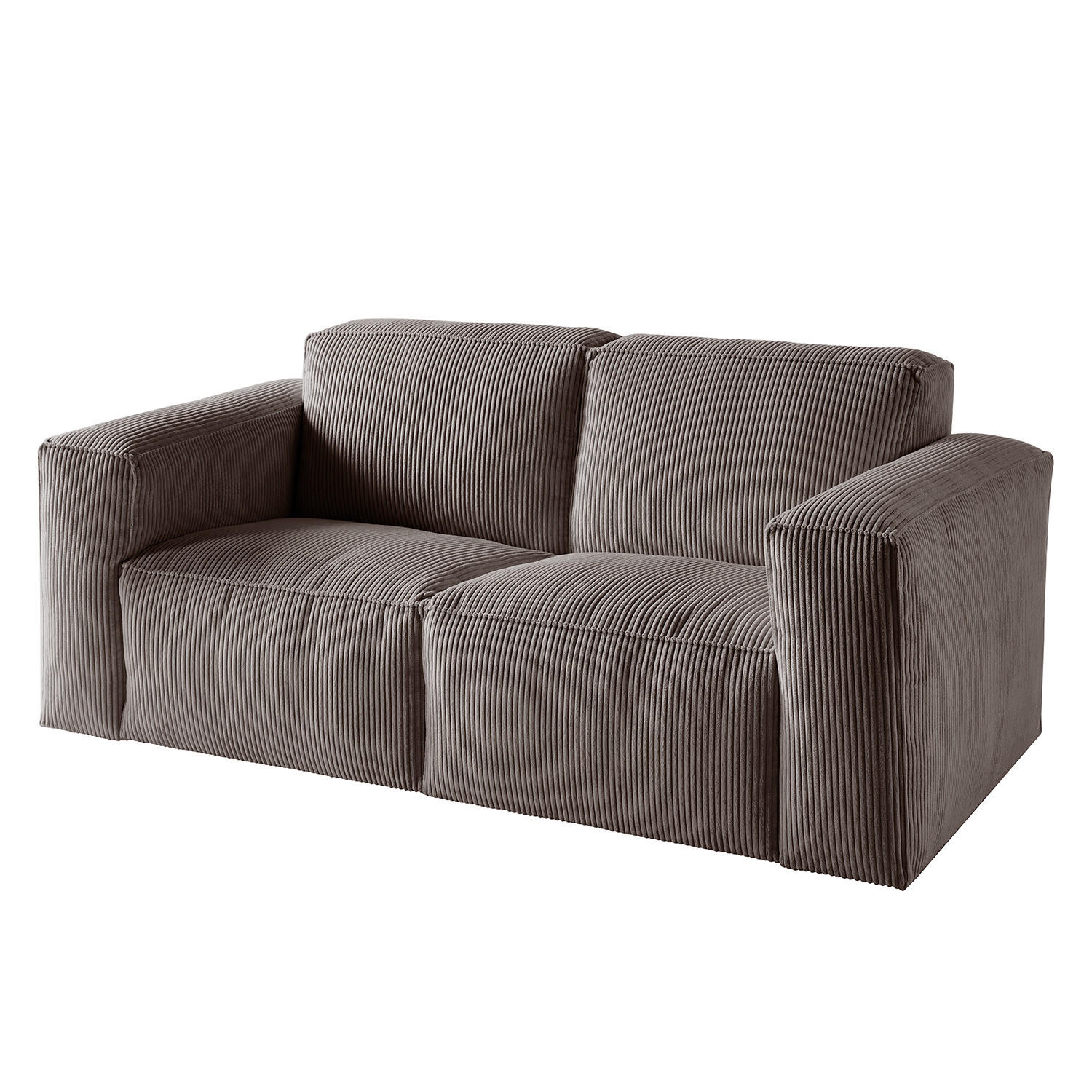 2-SITZER SOFA - Cappuccino, Textil (190/75/96cm) - home24