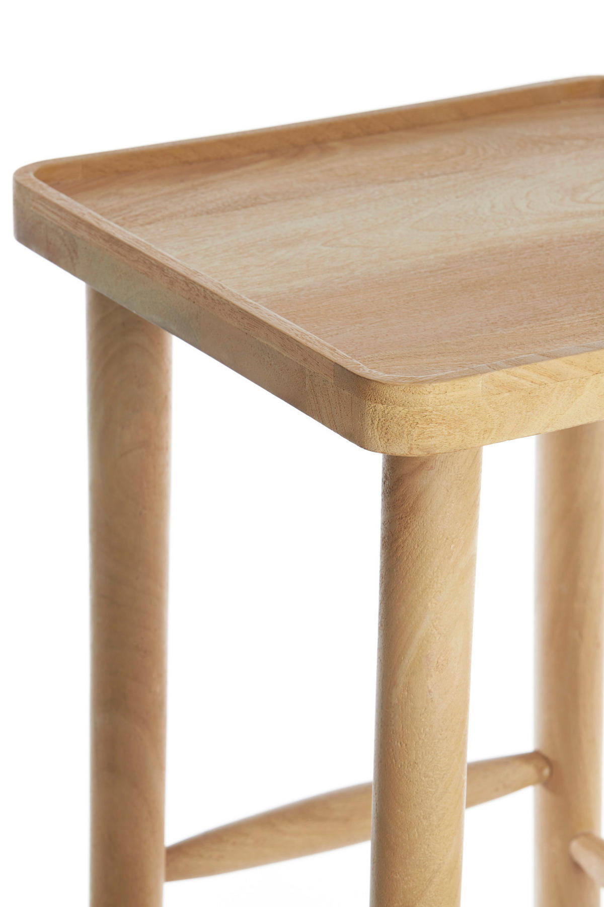 SÄULE Qiano Braun 32/32/80 cm - Braun, Holz (32/32/80cm) - Light & Living