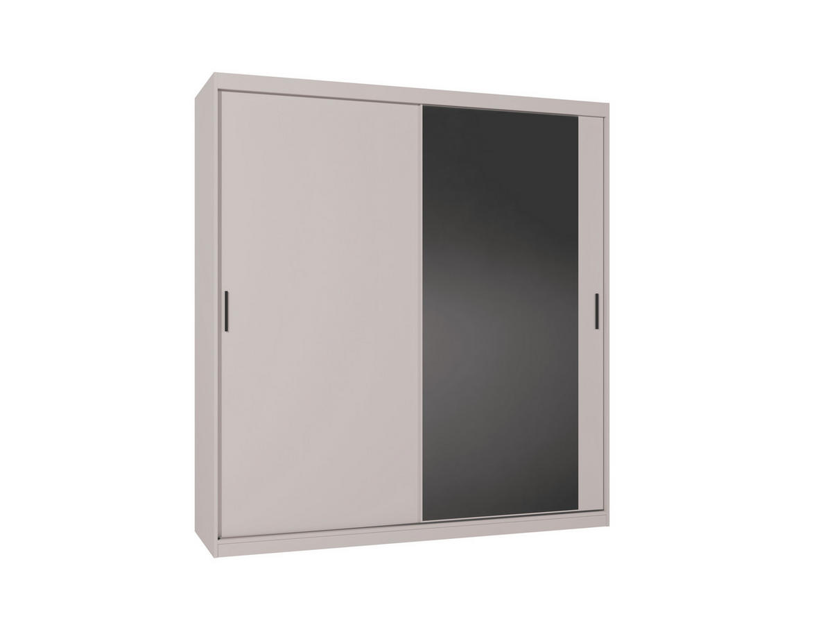 SCHWEBETÜRENSCHRANK Mirano Kaschmir 200 cm - Kaschmir, Holzwerkstoff (200/215/60cm) - Ravio