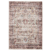 VINTAGE-TEPPICH George waschbar 200x300 cm - Pink/Multicolor, Kunststoff (200/300cm) - benuta
