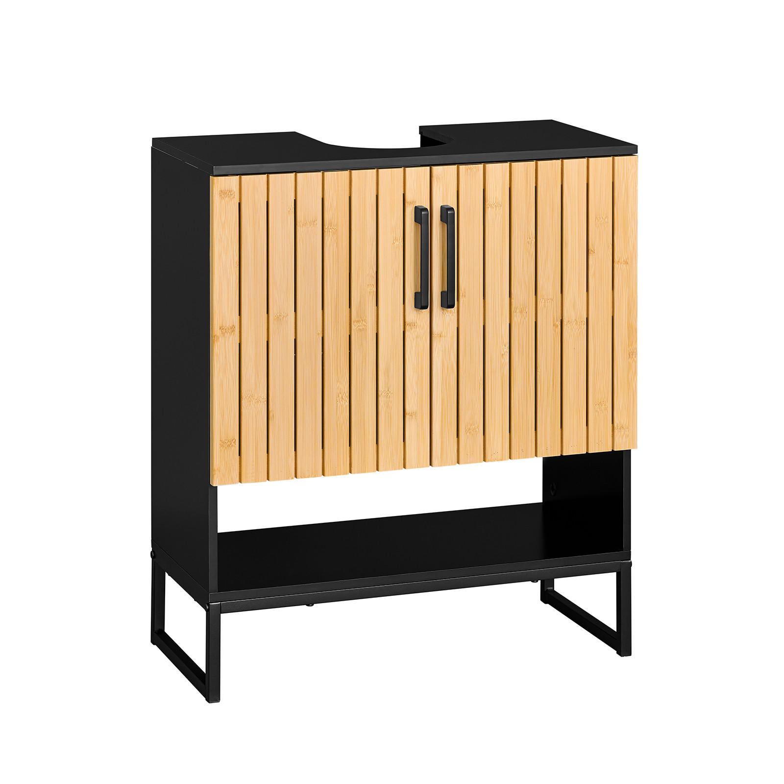 UNDERSK&Aring;P f&ouml;r tv&auml;ttst&auml;ll Bambu 70x60x30cm Svart 70/60/30 cm