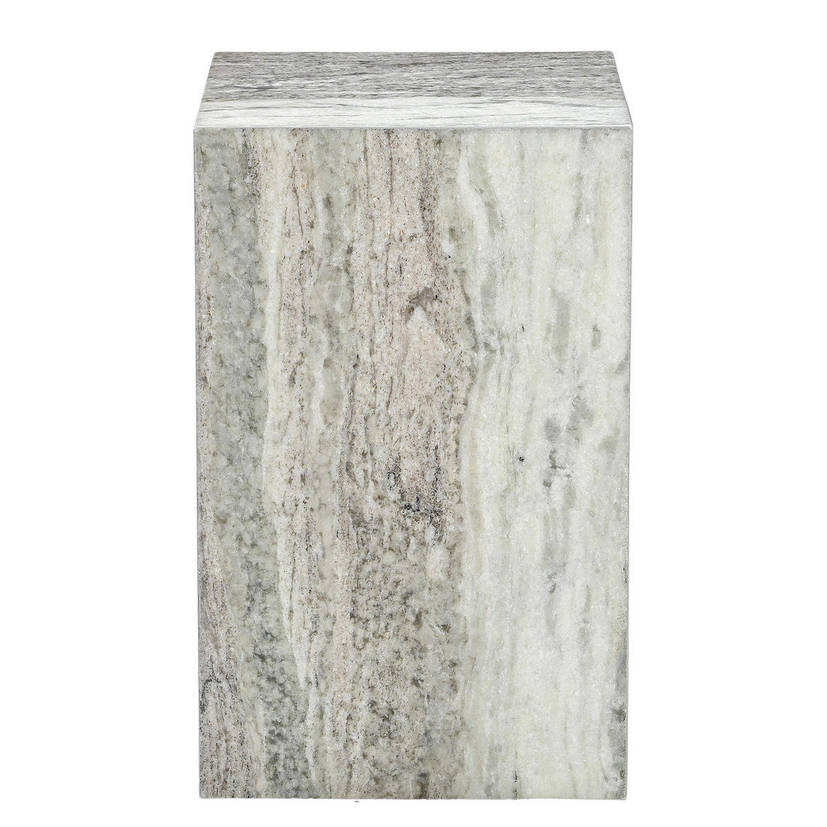 BEISTELLTISCH - Marmor - Hellgrau, Stein (30/30/48cm) - home24