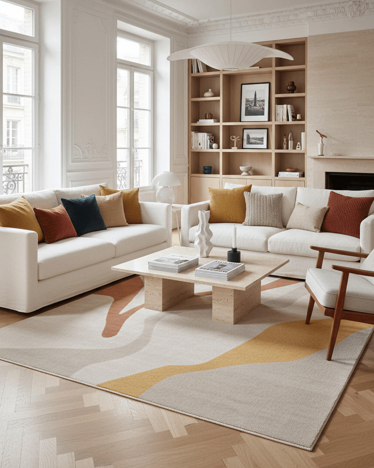 TEPPICH, Superweicher, grafischer mehrfarbig - Multicolor, Textil (160/230cm) - AFK Living