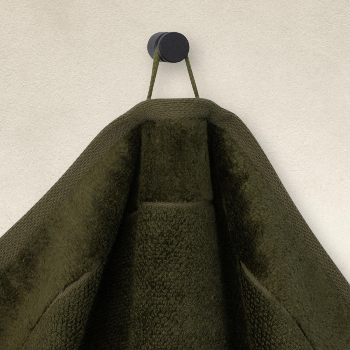 HANDTUCH BAMBOO LUXE - Olivgrün, Textil (50/100cm) - MÖVE