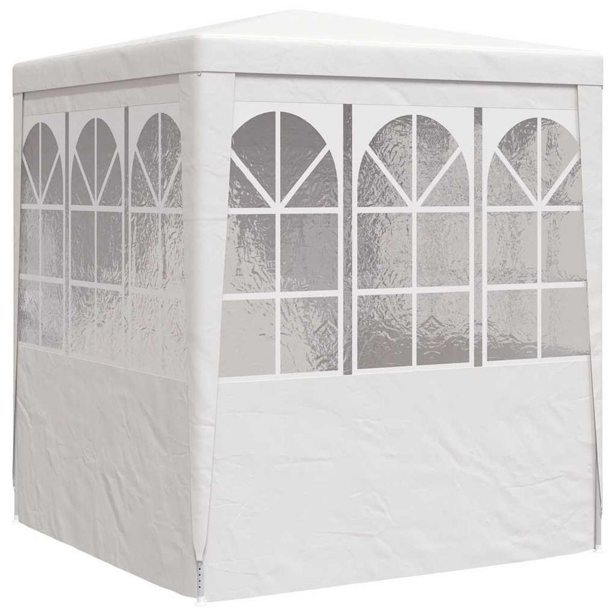 PROFI-PARTYZELT Mit Seitenwänden 2/2M Weiss 90 G/M² - Weiß, Kunststoff (200/240/200cm) - vidaXL