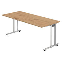 SCHREIBTISCH Serie-N 80/180/72 cm in Wildeiche - Wildeiche, Holzwerkstoff (80/180/72cm) - bümö