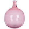 DEKOVASE Glas rosa Chappathi - Rosa, Glas (31cm) - Beliani