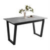 ESSTISCH ARTON II ausziehbarer Tisch 140-195 cm für 6-8 Personen - Schwarz/Grau, Holzwerkstoff/Metall (140/80/77cm) - Lookway