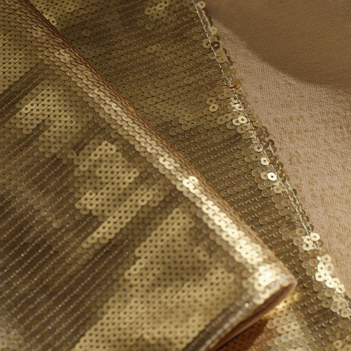 TISCHLÄUFER Exelent - Goldfarben, Textil (180/35/1cm) - home&you