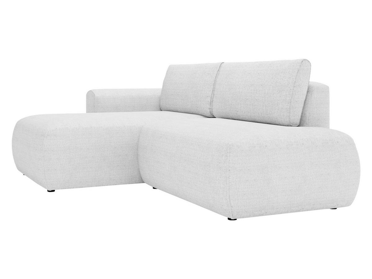 ECKSOFA Mila - Hellgrau/Schwarz, Holzwerkstoff/Kunststoff (256/164cm) - MIRJAN24