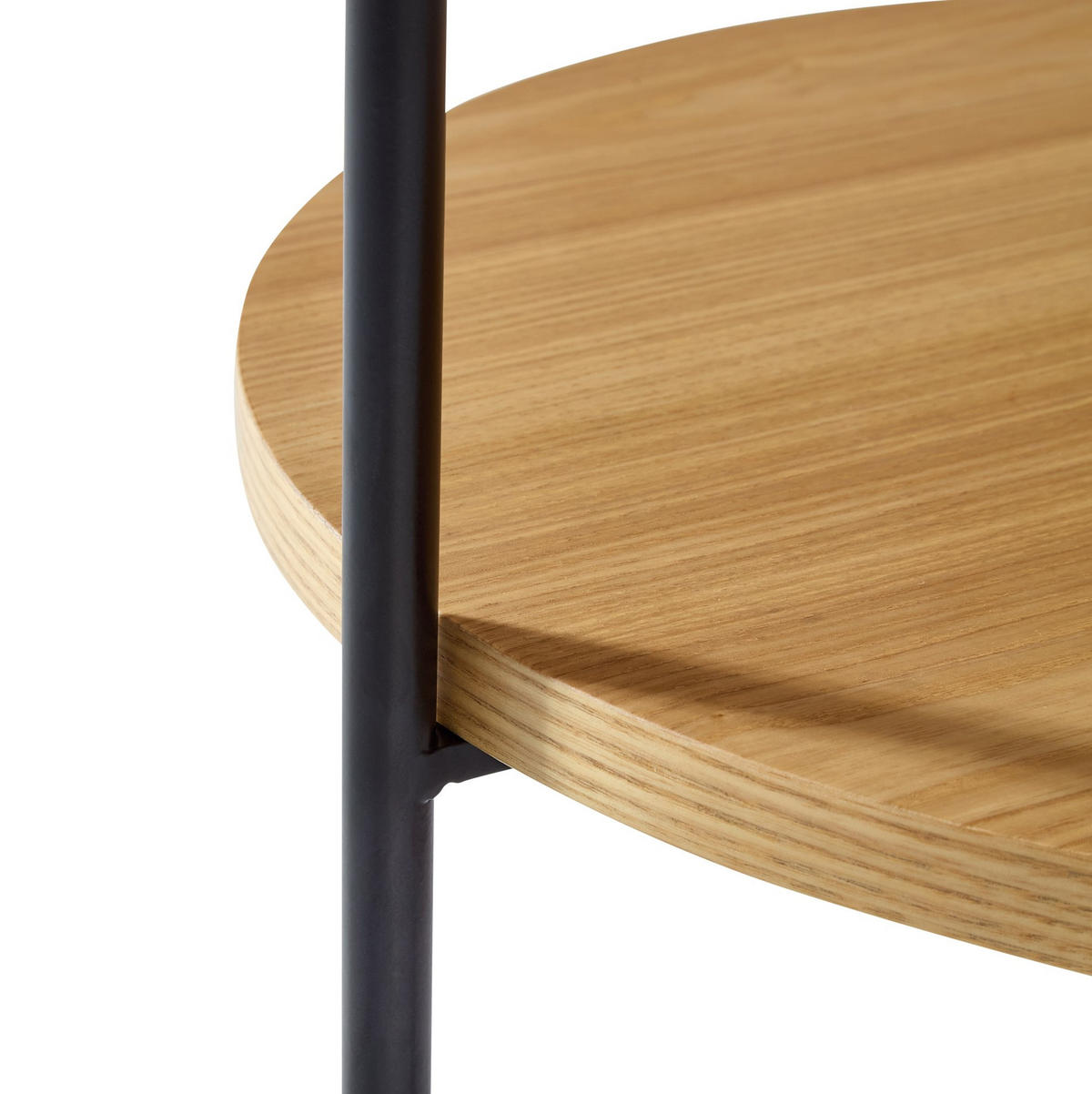 COUCHTISCH-SET 69/69/38 cm und 44/44/48 cm mit 2-stufigem Design und Metallgestell, Natur - Naturfarben, Holzwerkstoff (50/50/48cm) - Modfu