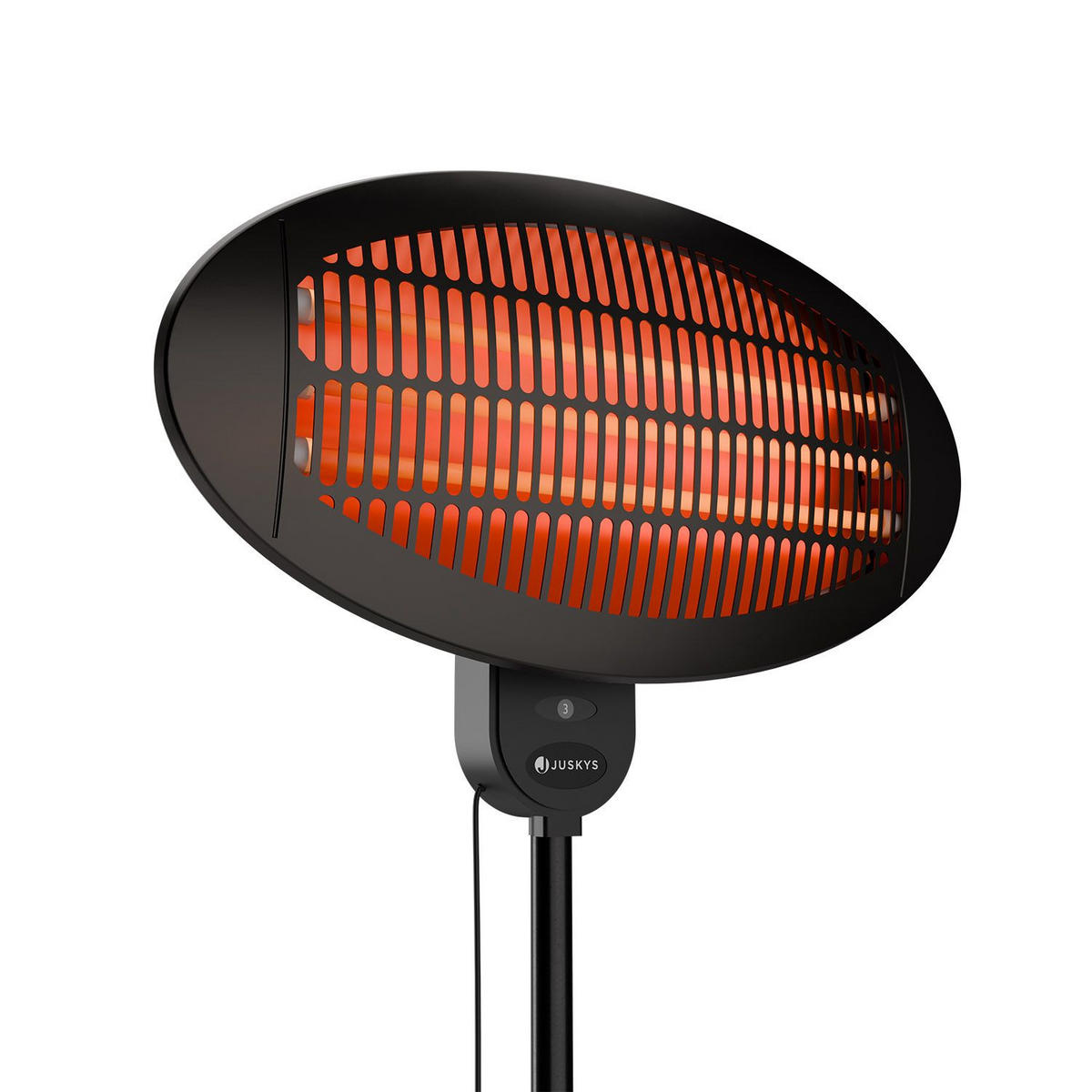 INFRAROTSTRAHLER 2000W - Schwarz, Metall (50/170/50cm) - Juskys