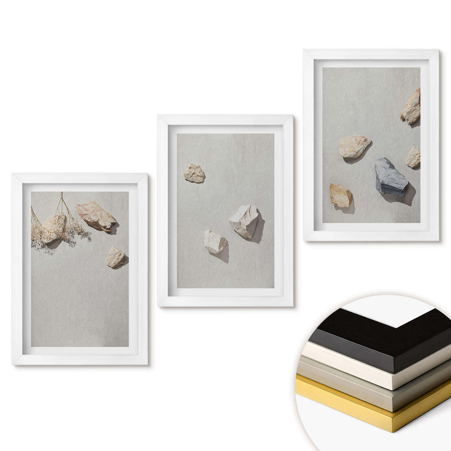 ArtPrintCave Wandbilder Weiß 20x30 cm