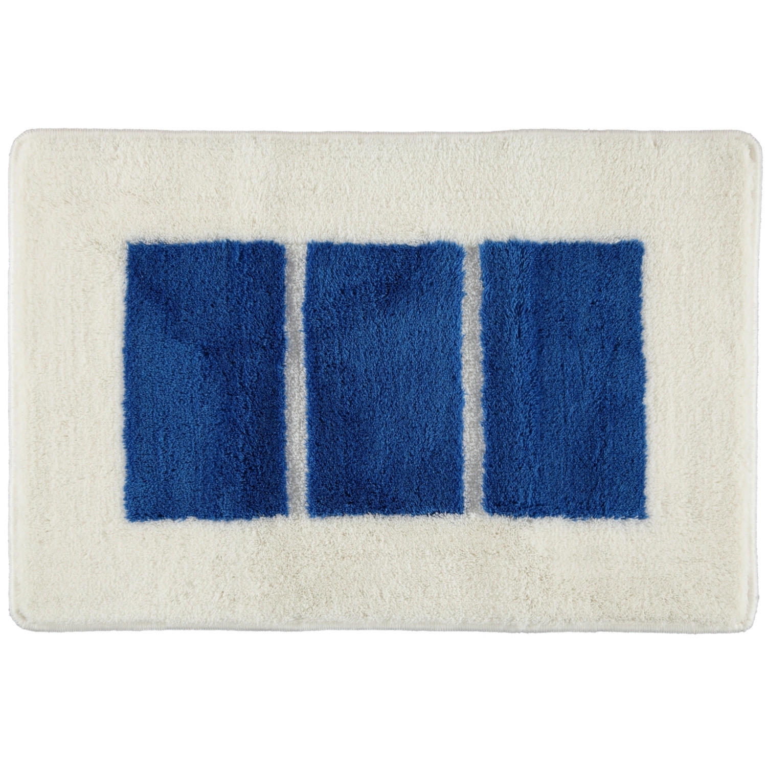 BADTEPPICH LIBERTY WEISS-BLAU - 844 - Blau, Textil (60/90cm) - Rhomtuft