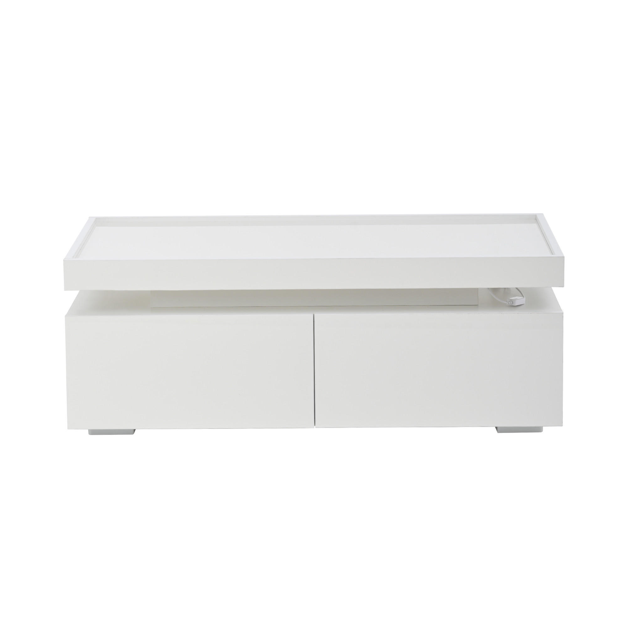 COUCHTISCH Weiß 95/45/35 cm - Weiß, Holzwerkstoff (45/95/35cm) - PANGIVO