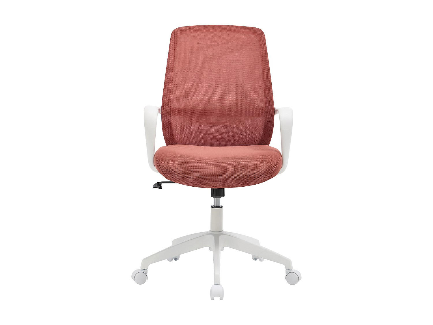 BÜROSTUHL ohne Armlehnen - 60.5 x 61.5 - stoff - terracotta, weiß Vatista - Weiß, Textil (60.5/103/61.5cm) - Vente-Unique