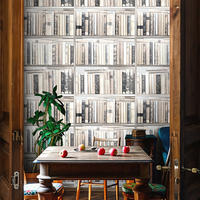 TAPETE Bücher aus echtem Papier, 200x280cm, 8 Bögen - Weiß, Papier (200/280cm) - WALLPAPERS4BEGINNERS