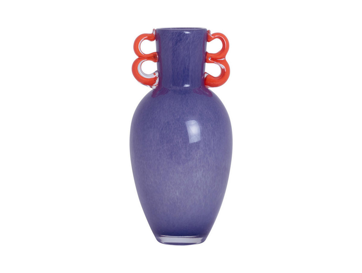 VASE Fiesta 14/14/30 cm - Lila, Glas (14.5/30cm) - Present Time