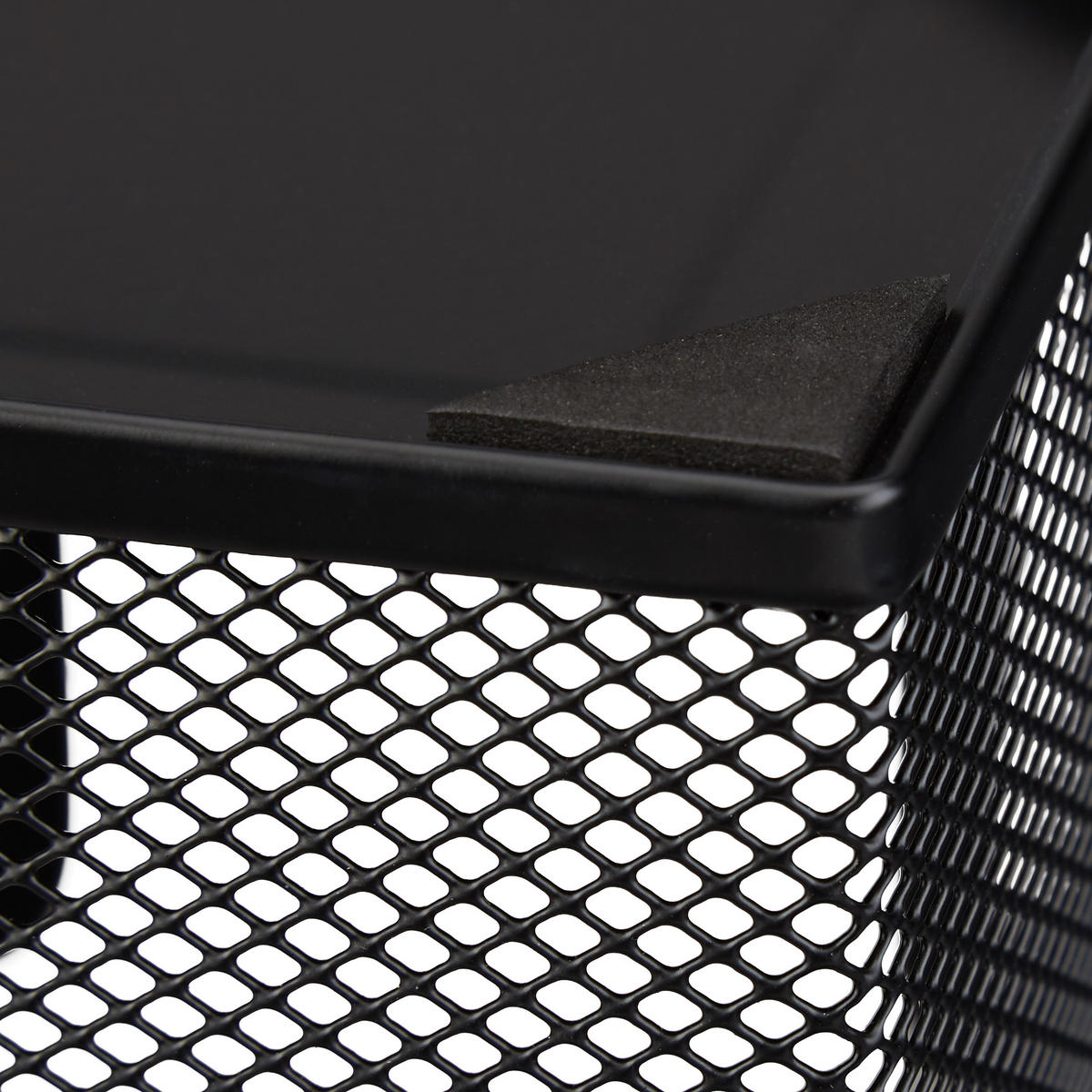 7TLG.SCHREIBTISCHORGANIZER - Schwarz, Metall (35.5/27.5/9cm) - Relaxdays