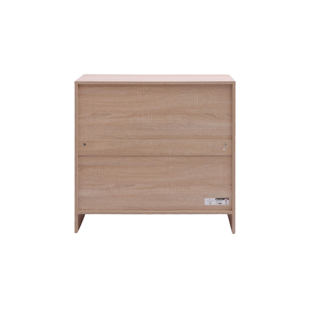 KOMMODE mit Tür 3 Schubladen Helles Holz 80/40/80 - Braun, Holz (80/80/40cm) - Mobili Rebecca