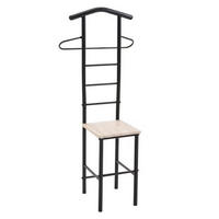 HERRENDIENER JIVO - Schwarz/Sonoma Eiche, Metall (53/121/47cm) - CARO-Möbel