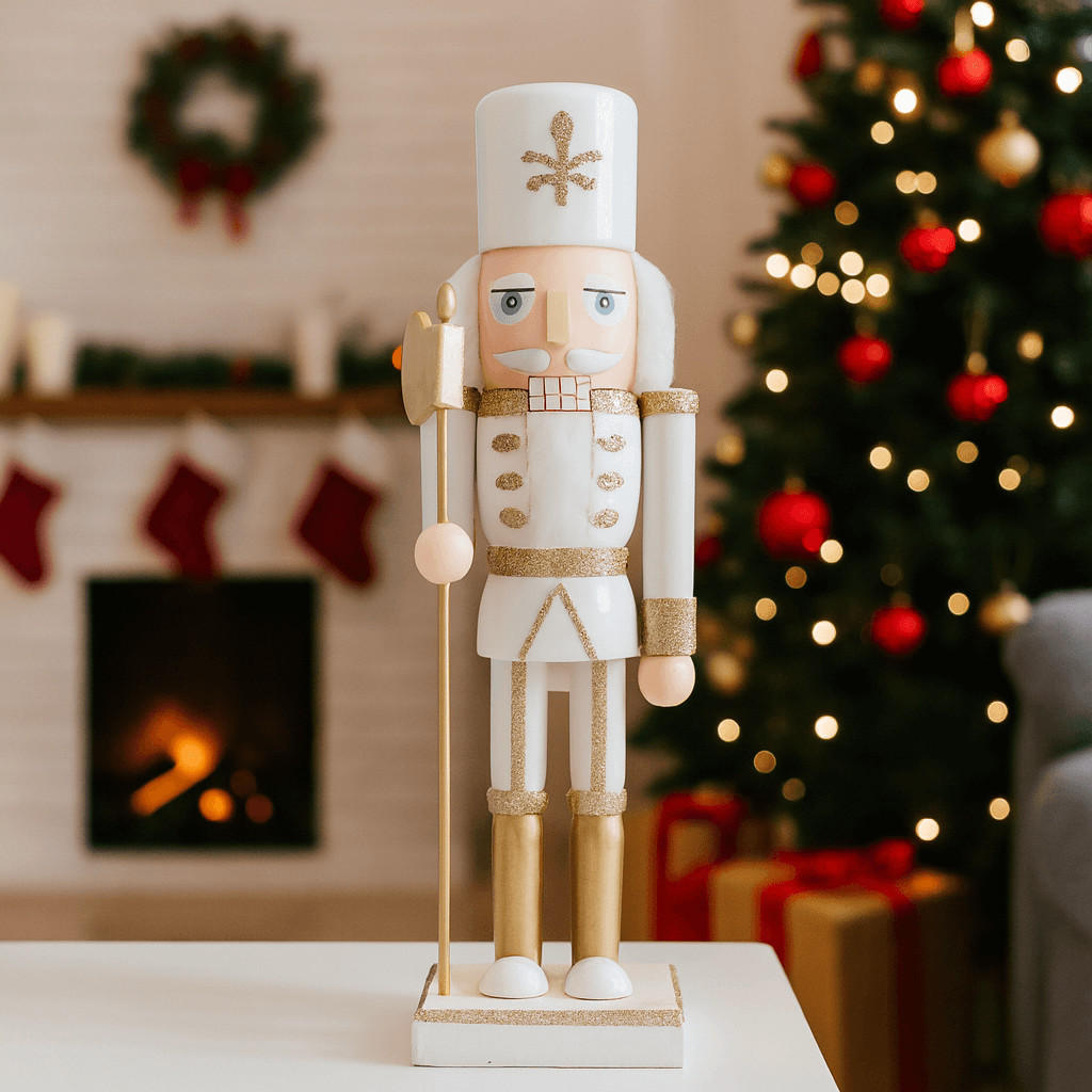 NUSSKNACKER Dekofigur 25 cm - Weiß, Holz (6.5/25/7.5cm) - Mobili Rebecca