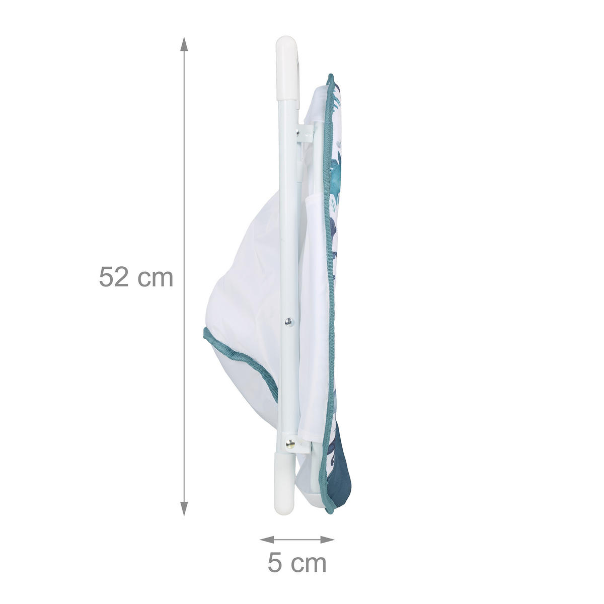 MOONCHAIR - Hellblau, Kunststoff/Textil (50/47/48cm) - Relaxdays