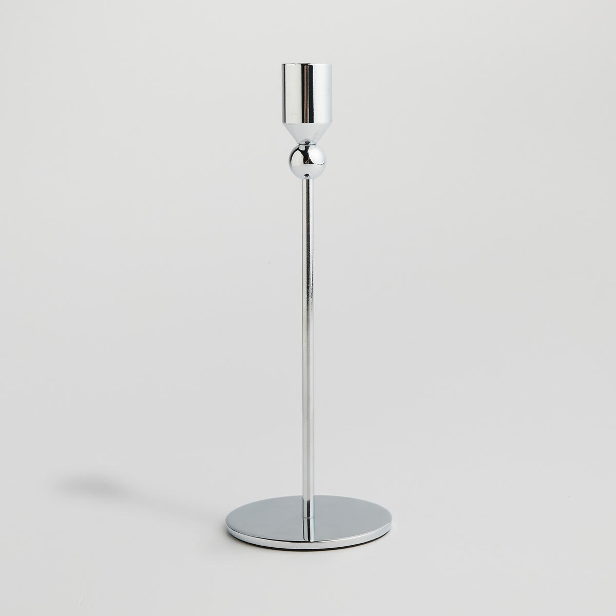 KERZENSTÄNDER Concepto - Silberfarben, Metall (8/21.5/8cm) - home&you