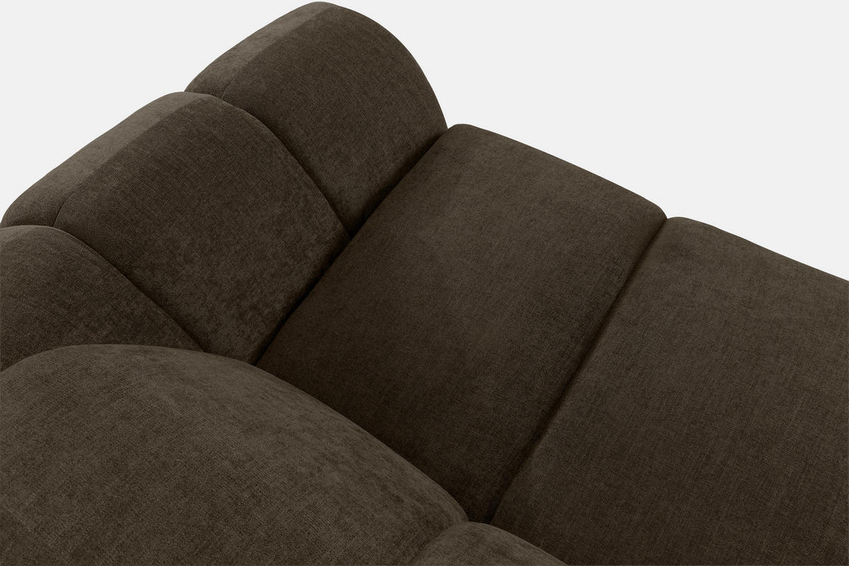 ECKSOFA LINKS FLAVA, Braun - Braun, Holz/Holzwerkstoff (310/354cm) - KONSIMO®