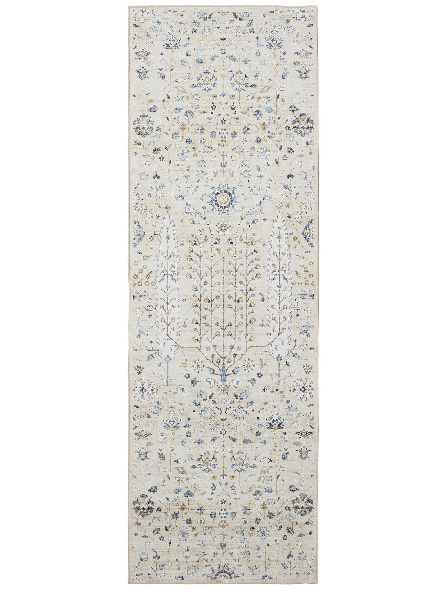 VINTAGE-LÄUFER George waschbar 80x240 cm - Beige, Kunststoff (80/240cm) - benuta