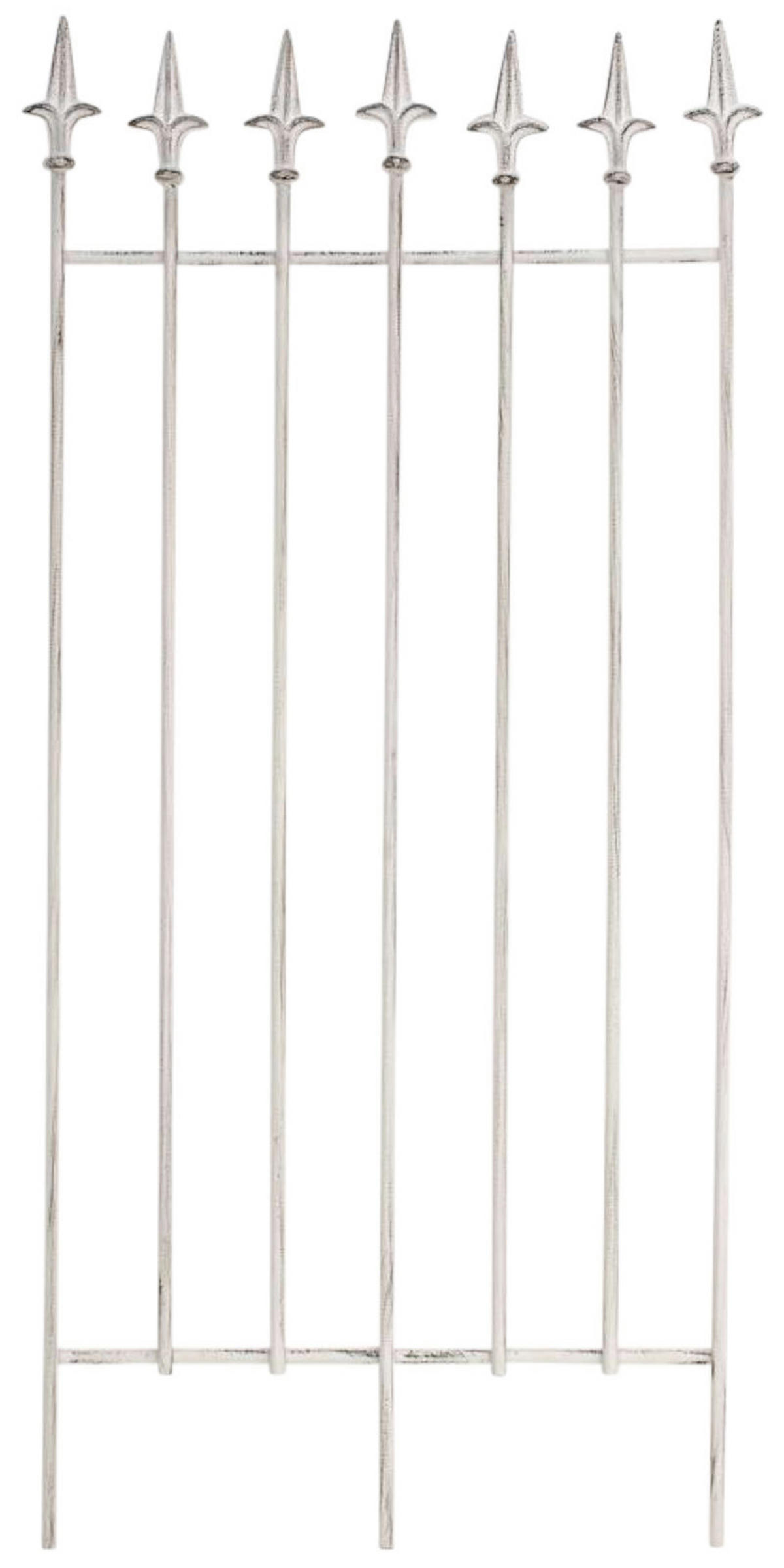 RANKGITTER 2er Set Metall antik weiß - Weiß, Metall (50/100/0.7cm) - CLP