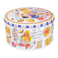 DOSEN Keks in Bunt - 20cm - Multicolor, Metall (19.8/10/19.8cm) - Blond Amsterdam