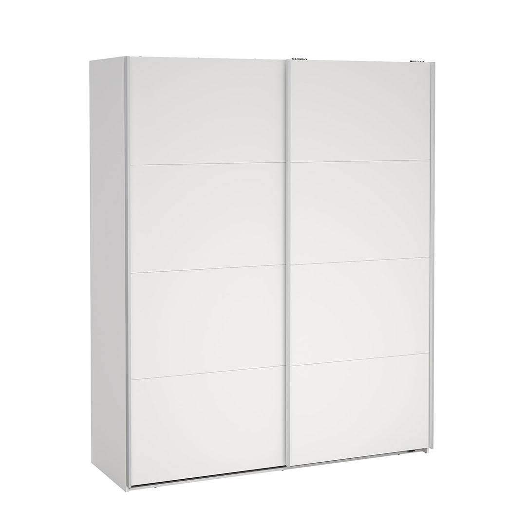 SCHIEBETÜRENSCHRANK, Bergamo, Weiß, Holzwerkstoff, 179 x 67 x 221 cm - Weiß, Holzwerkstoff (179/221/67cm) - ebuy24