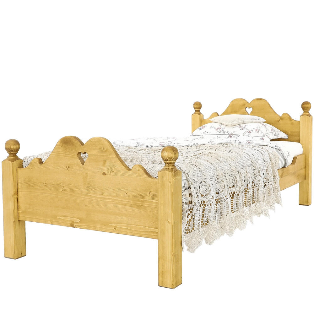 BETT aus Massivholz MEXICANA - Honig, Holz (90/200cm) - Seart