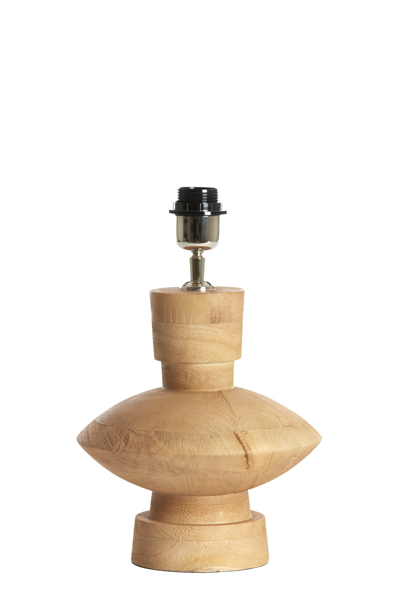 LAMPENFUSS Fiera Braun Ø23/25 cm - Hellbraun, Holz (23/23/25cm) - Light & Living